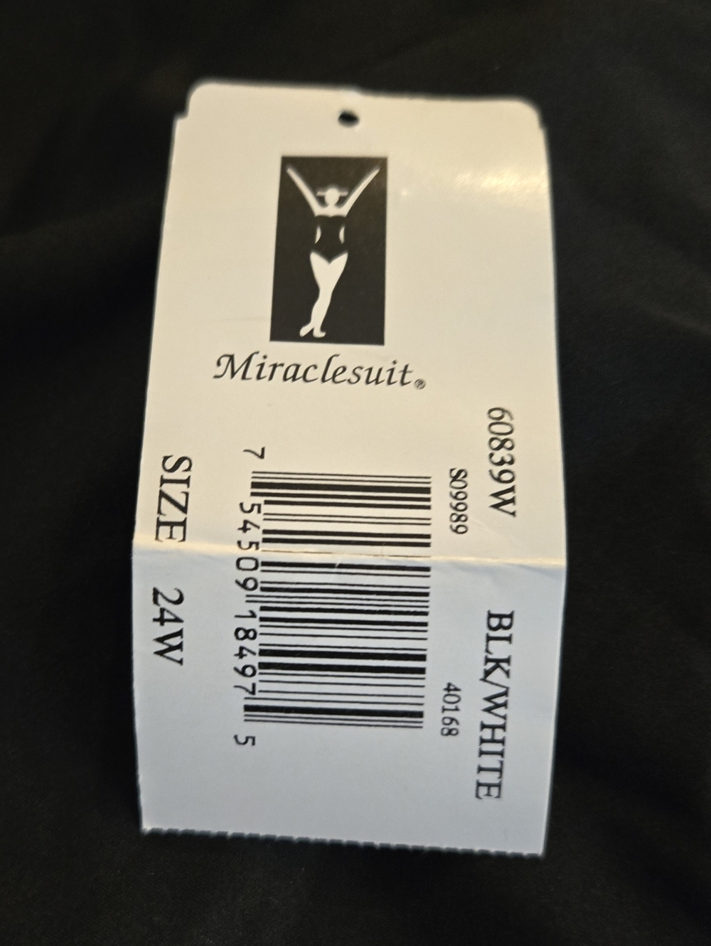 Miraclesuit Kara Classic Black & White One-Piece Swimsuit - Picture 11 of 12